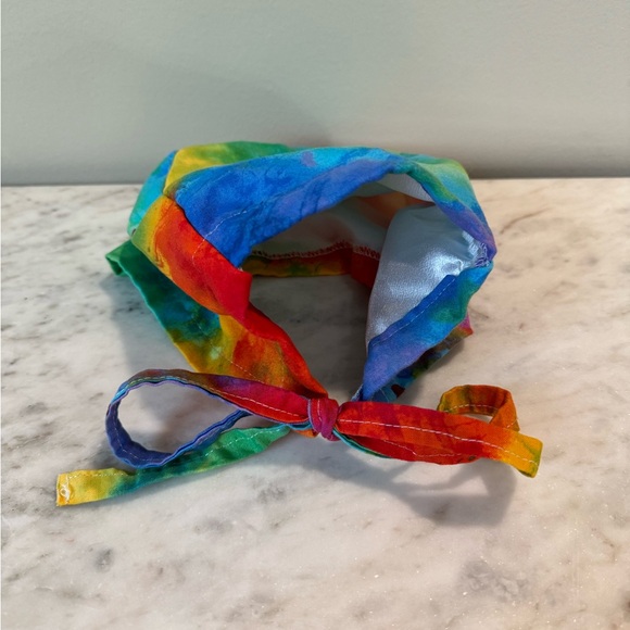 New tie dye scrub cap with satin lining - Picture 5 of 6